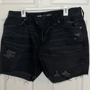 Old Navy Black Distressed Jeans